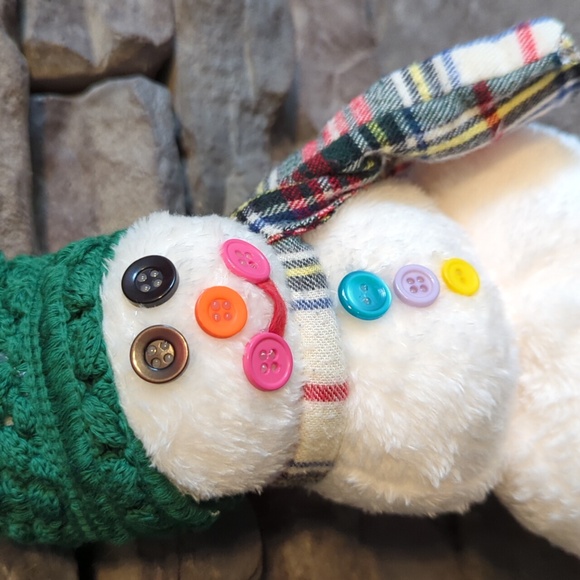 Hand Crafted Snowman about 8 inches tall - Picture 2 of 4